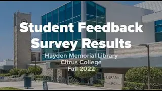 Student Library Survey Results Fall 2022