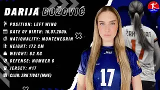 Darija Bozovic | Left Wing | ZRK Tivat | Highlights | Handball | CV | 2023/24