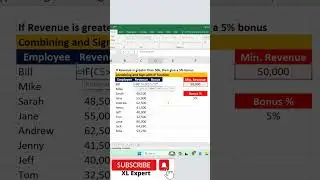 #shortvideo combines & $ Sign with IF Function #shorts