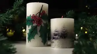 Personalize your own Xmas Candles