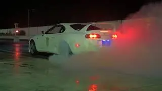 [RAW FOOTAGE] 2JZ SUPRA w/TH400 SLAYS TIRES!!! [4K]