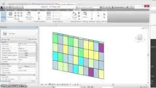 Set random materials for Revit curtain panels