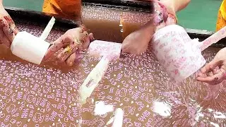 Add Hello Kitty pattern to the cup through water transfer printing technology#graffiti #hydro#carbon