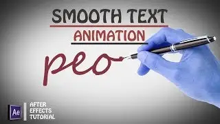 smooth text animation......AFTER EFFECT TUTORIAL