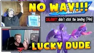Ninja Wins Luckiest Match Ever in Fortnite | Tfue Reacts to *NEW* DARK BOMBER SKIN!