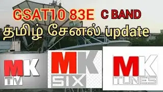 GSAT 10 83e c band தமிழ் channel update