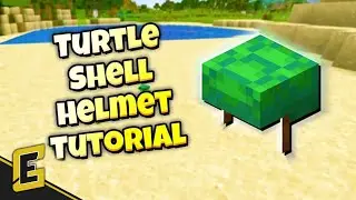 How To Make a TURTLE SHELL HELMET in Minecraft (SUPER QUICK MINECRAFT TUTORIAL)