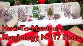How-to-Nailstamp Maniology M417 Wrapped in Joy Stamping Plate