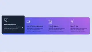 Animated card design using HTML CSS