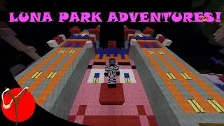 MINECRAFT THEME PARK! | Luna Park Adventures