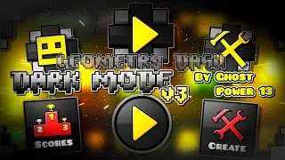 DARK MODE V3 TEXTURE PACK | INCOGNITO MODE😏 (Android & Steam) (Medium & High) | Geometry Dash [2.11]