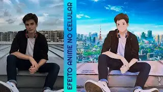 Como transformar sua foto em desenho ANIME app - Como mudar fundo da foto - PicsArt & CapCut
