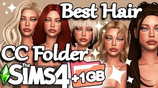 Best Female Hair CC Folder The Sims 4 Maxis Match Hairstyles 🔴 Part 2