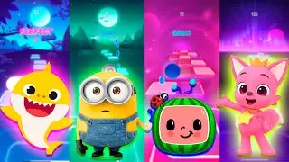 Tiles Hop - Baby Shark VS Minion VS Cocomelon VS Pinkfong
