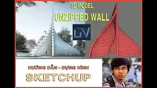 3D MODEL UNZIPPED WALL BY SKETCHUP 2020