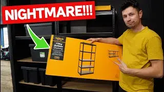 I Bought the CHEAPEST Garage Shelving and Instantly Regretted it!