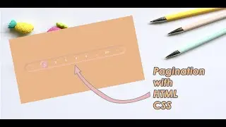A Neumorphic Designed Pagination in HTML CSS || CSS Tutorial