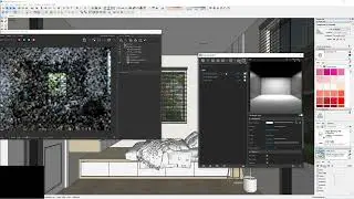 ตัวอย่างการจัดแสงประดิษฐ์ในงานภายใน VRAY