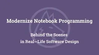 Modernize Notebook Programming