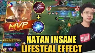 TOP GLOBAL NATAN LIFESTEAL BUILD 2022 | AUTO MANIAC!!! | ROAD TO MYTHIC | KIMSTORM | NATAN MLBB 2022