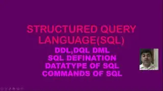 DATABASE CONCEPT WITH SQL COMMANDS ALL CLAUSES 2 OF 1 NEW