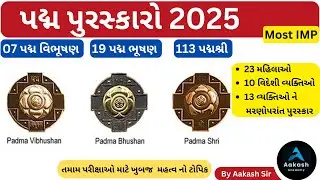 પદ્મ પુરસ્કારો 2025  | Padma Awards 2025 | Current affairs 2025
