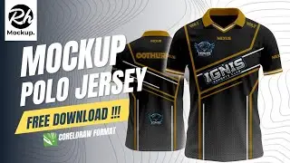 Mockup Jersey Polo Free Download CorelDraw format 