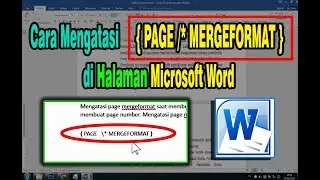 Cara Mengatasi  {PAGE /*  MERGEFORMAT} di HALAMAN Microsoft Word #microsoftword #tutorial
