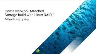 Home NAS build with Linux RAID-1, full guide step by step.