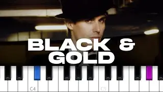 Sam Sparro - Black and Gold (piano tutorial)