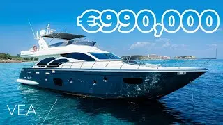 Inside a 23m yacht FOR SALE Azimut 