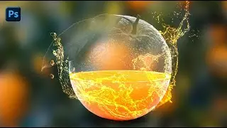 Transparent Effect in Photoshop | Transparent Orange Manipulation