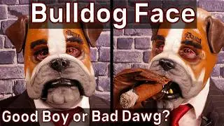 Bulldog Face - Foam Latex Prosthetic Makeup With Application Process - Special Effects Makeup