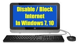 How to block internet access in windows 7, 10 | how to disconnect internet in pc or laptop