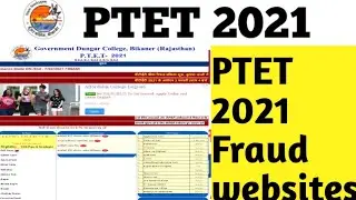 PTET 2021 Fraud websites//ptet form 2021//