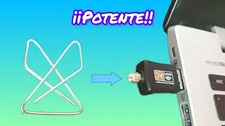 📶📎Antena WIFI casera con clip ¡Increíble!👍
