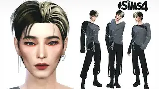 Sims 4 : ATEEZ Choi San [Create a Sim] 💜 DL + CC 에이티즈 최산 심만들기
