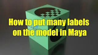 layeredTexture TUTORIAL - How to put many labels on the model in Maya