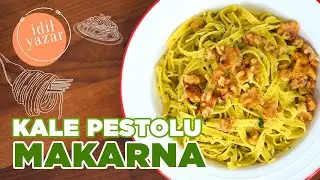 Pesto Soslu Makarna Tarifi | YEŞİL PESTOLU MAKARNA