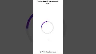 Creating Website Loading Animation using HTML & CSS | Web Development Project| CSS Animation Project