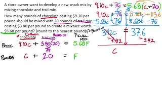 Applications of Systems (MATH 1010 Unit 2 Lesson 2) 