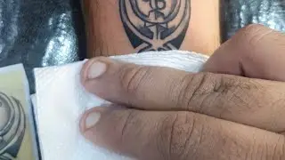 wahaeguru |wahaeguru tattoo on hand in dehradun (Jas_tattoo_studio)