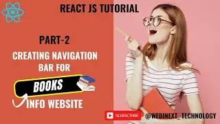#71 |👉 Part 2 | 📚 Creating a Responsive Navigation Bar Component for a Book Info Website in React JS