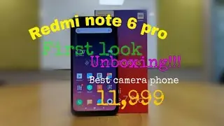 #Unboxing|| #Redmi note 6 pro||first look||5G BLOGS