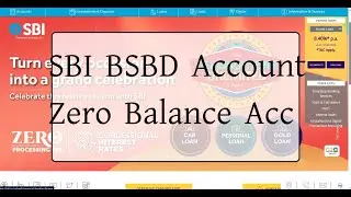 BSBDA || State Bank of India || Savings Bank Account || Zero Balance Account