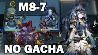 Arknights Stage M8-7 "Malediction, Bound for Retribution" | No Gacha, Elite 1 Level 50 Ops (9 Ops)