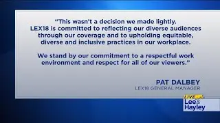 Live With Lee & Hayley: Hayley Delivers A Statement Regarding Lee Cruse