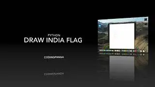 Draw India flag with Python