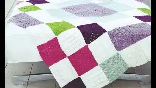 Плед Цветной - Узор 5 - Crochet blanket squares - вязание крючком