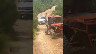 Top off road car with parado Toyota